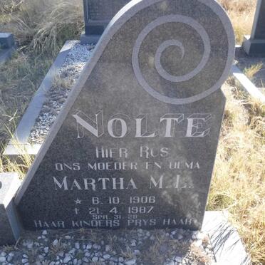 NOLTE Martha M.L. 1906-1987