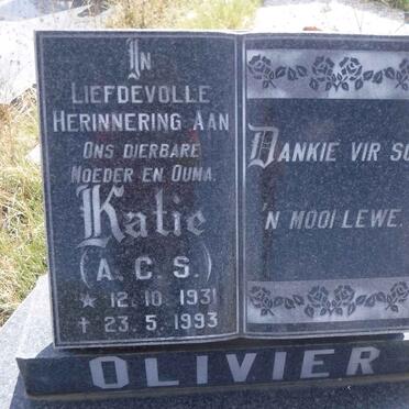 OLIVIER A.C.S. 1931-1993