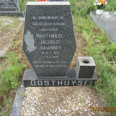 OOSTHUYSE Marthinus Jacobus Johannes 1929-1978