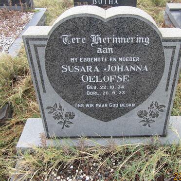 OELOFSE Susara Johanna 1934-1973