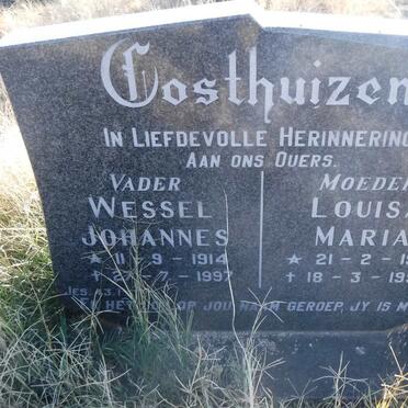 OOSTHUIZEN Wessel Johannes 1914-1997 &amp; Louisa Maria 1918-1995