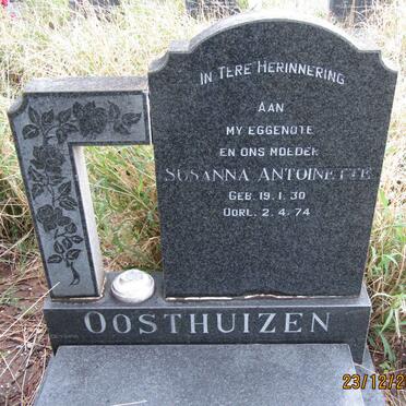 OOSTHUIZEN Susanna Antoinette 1930-1974