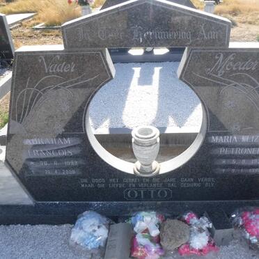 OTTO Abraham Francois 1933-2008 &amp; Maria Elizabeth Petronella 1935-1988