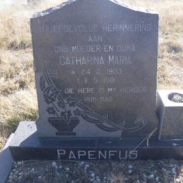 PAPENFUS Catharina Maria 1903-1981
