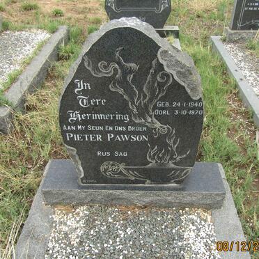 PAWSON Pieter 1940-1970