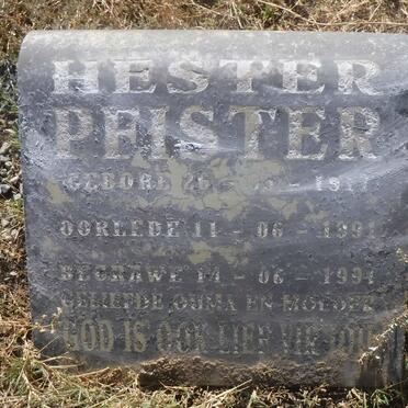 PEISTER Hester 1917-1991