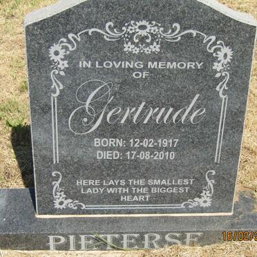 PIETERSE Gertrude 1917-2010
