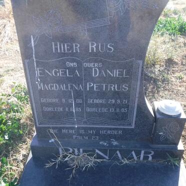 PIENAAR Daniel Petrus 1921-1985 &amp; Engela Magdalena 1908-1985