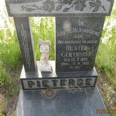 PIETERSE Hester Gertruida 1959-1965