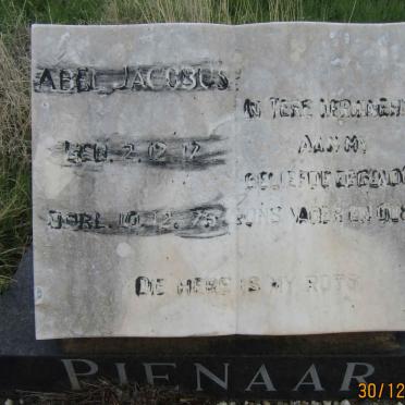 PIENAAR Abel Jacobus 1917-1975