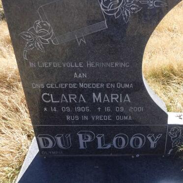 PLOOY Clara Maria, du 1905-2001