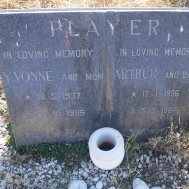 PLAYER Arthur 1936-1984 &amp; Yvonne 1937-1985