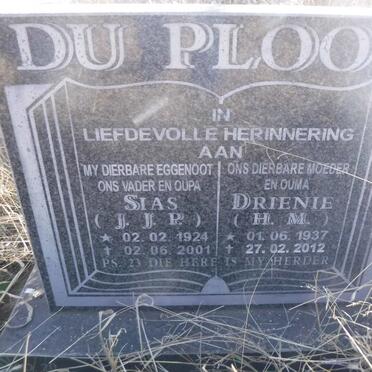 PLOOY J.J.P., du 1924-2001 &amp; H.M. 1937-2012