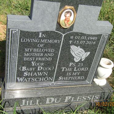 PLESSIS Jill, du 1940-2016