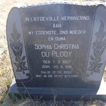 PLOOY Sophia Christina, du 1927-1981