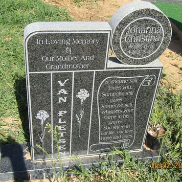 PLETSEN Johanna Christina, van 1950-2015