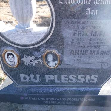PLESSIS J.F.  1961-1993 &amp; Anne Marie 1964-2017