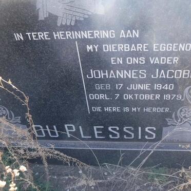 PLESSIS Johannes Jacobus, du 1940-1979
