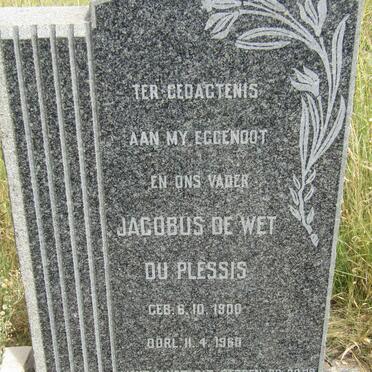 PLESSIS Jacobus de Wet, du 1900-1960