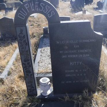 PLESSIS Kitty, du 1924-1981