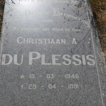 PLESSIS Christiaan A., du 1946-1991