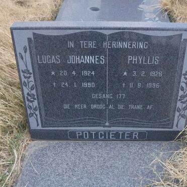 POTGIETER Lucas Johannes 1924-1990 &amp; Phyllis 1928-1996