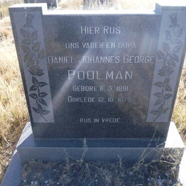 POOLMAN Daniel Johannes George 1891-1978