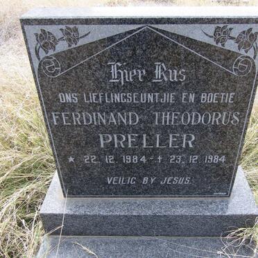 PRELLER Ferdinand Theodorus 1984-1984