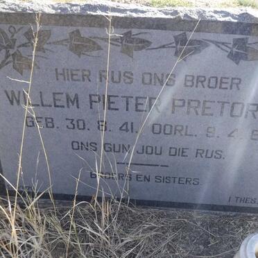 PRETORIUS Willem Pieter 1941-1980