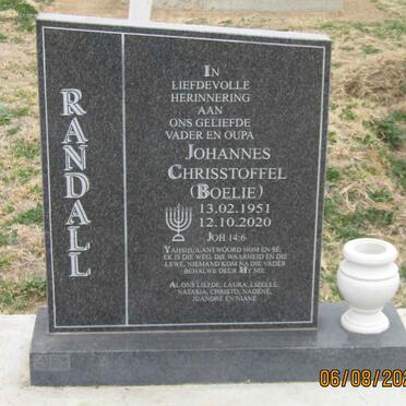 RANDALL Johannes Christoffel 1951-2020
