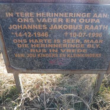RAATH Johannes Jakobus 1946-1996