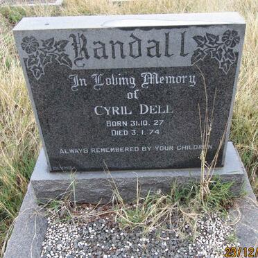 RANDALL Cyril Dell 1927-1974