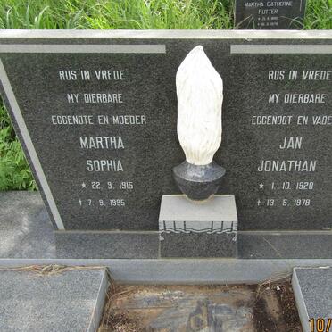 RANDT Jan Jonathan, du 1920-1978 &amp; Maria Sophia 1915-1995