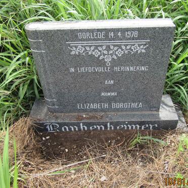 RAUBENHEIMER Elizabeth Dorothea -1978