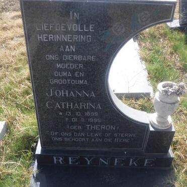 REYNEKE Johanna Catharina nee THERON 1899-1995
