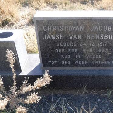 RENSBURG Christiaan Jacobus, Janse van 1917-1983