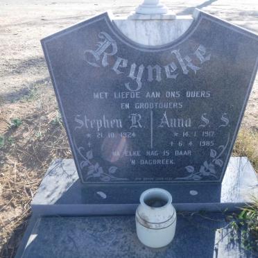 REYNEKE Stephen R. 1924- &amp; Anna S.S. 1917-1985
