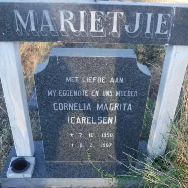 REYNDERS Cornelia Magrita nee CARELSEN 1958-1987
