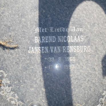 RENSBURG Barend Nicolaas, Jansen van 1960-1990