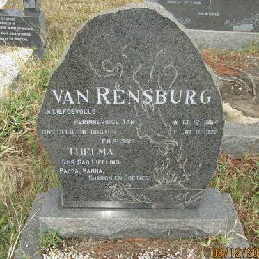 RENSBURG Thelma, van 1954-1972