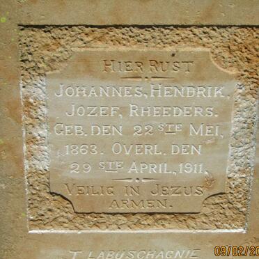 RHEEDERS Johannes Hendrik Jozef 1863-1911