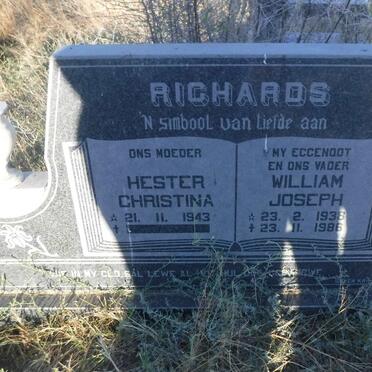 RICHARDS William Joseph 1938-1986 &amp; Hester Christina 1943-