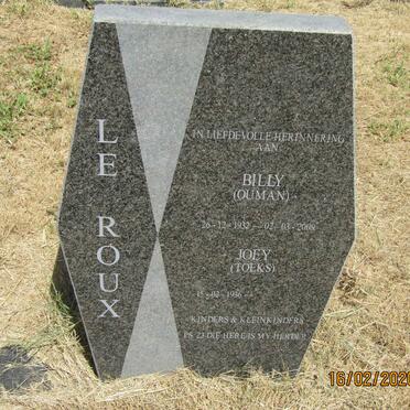 ROUX Billy, le 1932-2009 &amp; Joey 1936-