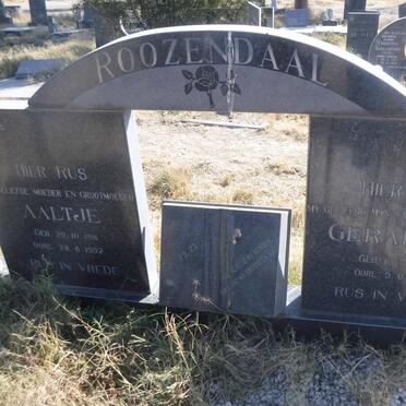 ROOZENDAAL Gerhardus 1910-1984 &amp; Aaltje 1911-1992