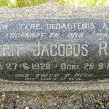 ROOS Gerrit Jacobus 1928-1956