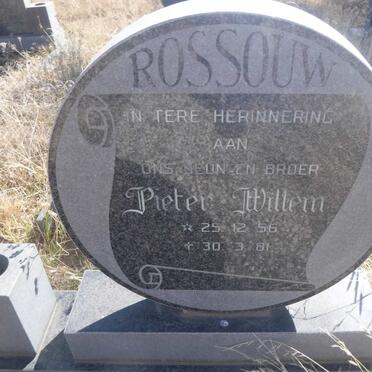 ROSSOUW Pieter Willem 1956-1981