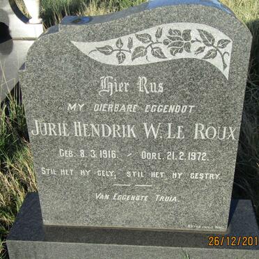 ROUX Jurie Hendrik W., le 1916-1972