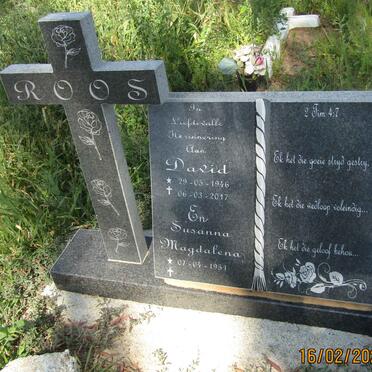 ROOS David 1946-2017 &amp; Susanna Magdalena 1951-
