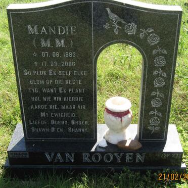 ROOYEN M.M., van 1983-2006