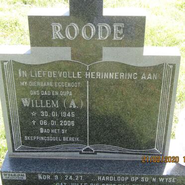 ROODE Willem A. 1945-2006